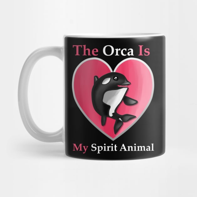 The Orca is My Spirit Animal Pink by arteewiss